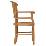 3 Piece Garden Dining Set Solid Teak Wood - Extra Image