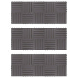 Decking Tiles 30 pcs Grey Wash 30x30 cm Solid Acacia Wood