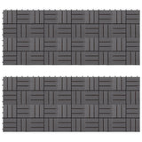 Decking Tiles 20 pcs Grey Wash 30x30 cm Solid Acacia Wood