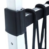 Foldable Stair Transport Trolley 70 kg Aluminium Silver - Rear View