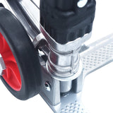 Foldable Stair Transport Trolley 70 kg Aluminium Silver - Low Angle