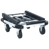 Foldable Transport Trolley 150 kg Aluminium Silver - Side View