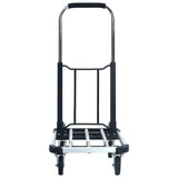 Foldable Transport Trolley 150 kg Aluminium Silver