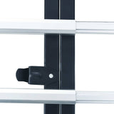 Foldable Transport Trolley 150 kg Aluminium Silver - Rear View