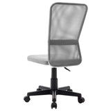 Office Chair Grey 44x52x100 cm Mesh Fabric - Side View