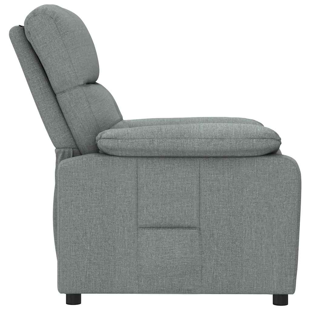 Recliner Chair Dark Grey Fabric