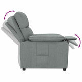 Recliner Chair Dark Grey Fabric