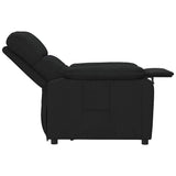Recliner Chair Black Fabric - Rear View