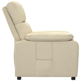 Recliner Chair Cream Fabric