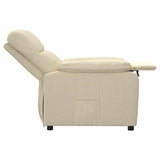 Recliner Chair Cream Fabric