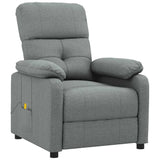 Massage Chair Dark Grey Fabric