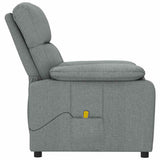 Massage Chair Dark Grey Fabric - Top-Down View