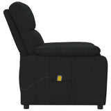 Massage Chair Black Fabric - Top-Down View