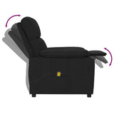Massage Chair Black Fabric - Rear View