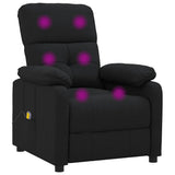 Massage Chair Black Fabric