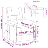 Massage Chair Wine Red Fabric - Extra Image