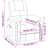 Massage Chair Cream Fabric