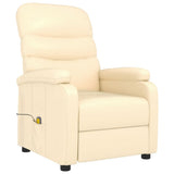 Massage Chair Cream Faux Leather