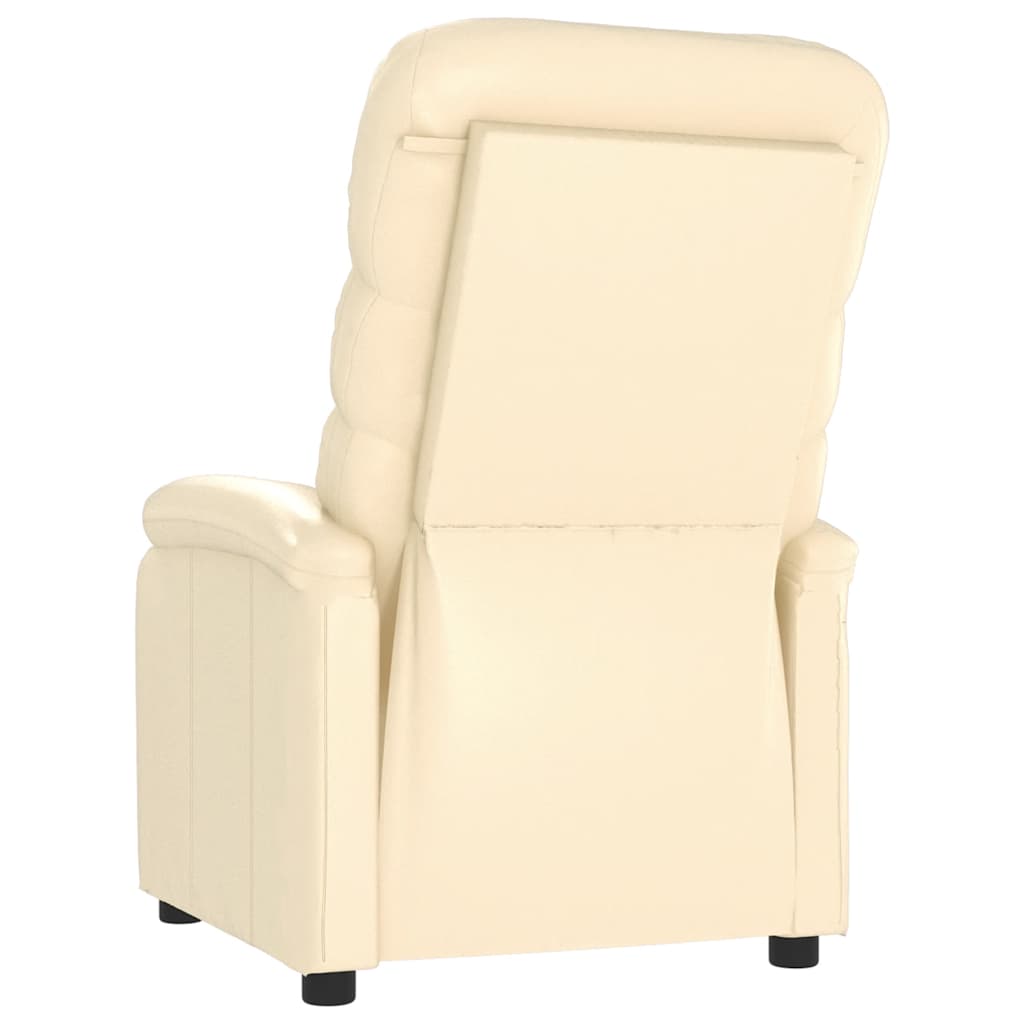 Massage Chair Cream Faux Leather