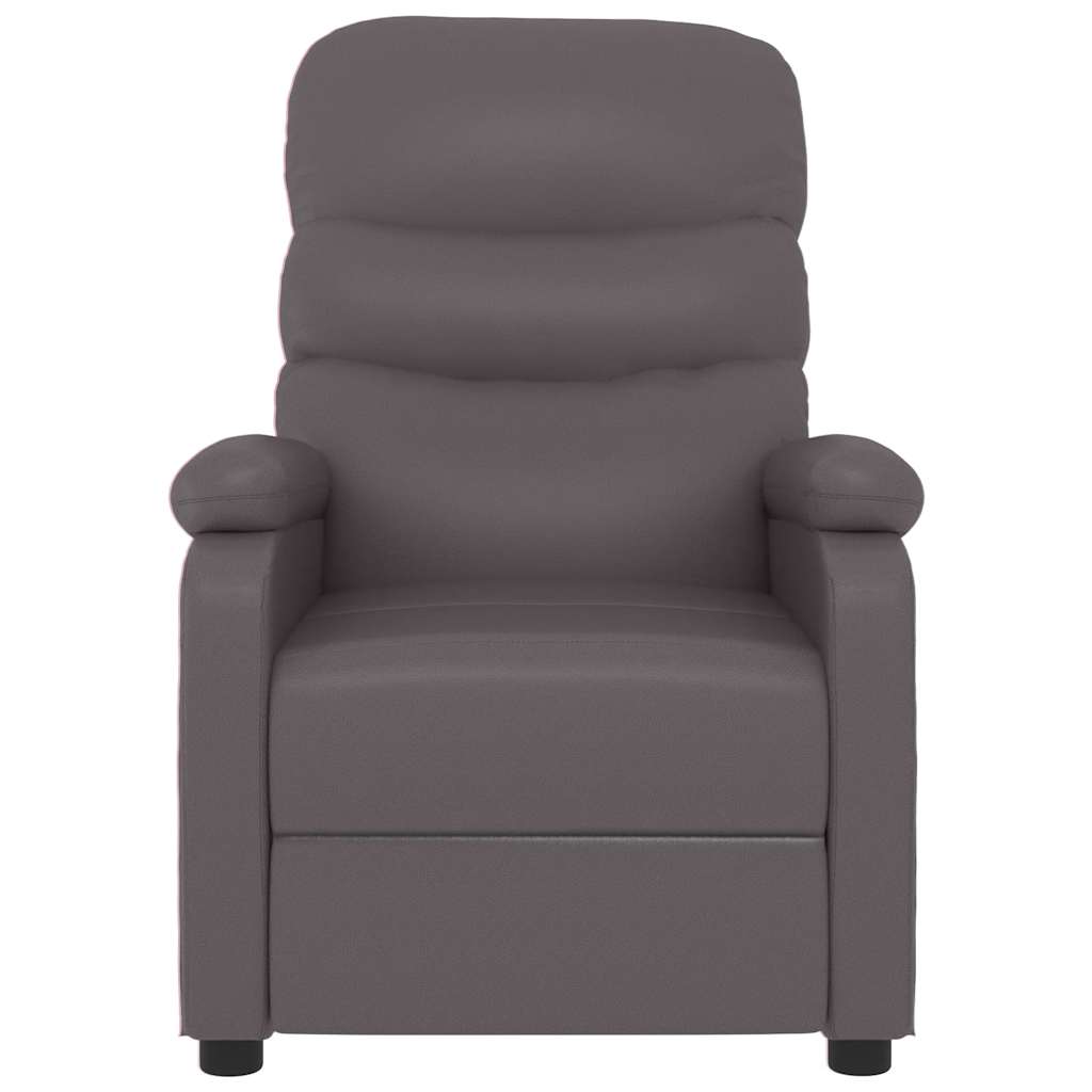 Massage Chair Grey Faux Leather