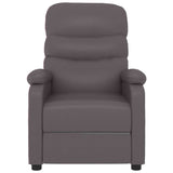 Massage Chair Grey Faux Leather