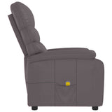 Massage Chair Grey Faux Leather - Top-Down View