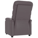 Massage Chair Grey Faux Leather - 45-Degree Angle