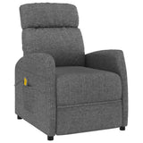 Massage Chair Dark Grey Fabric - Front View