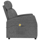 Massage Chair Dark Grey Fabric - Top-Down View