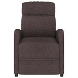 Massage Chair Dark Brown Fabric
