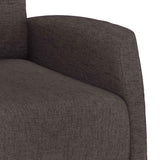 Massage Chair Dark Brown Fabric - Low Angle