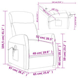 Massage Chair Black Faux Leather