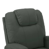 Stand up Massage Chair Anthracite Faux Leather - Rear View