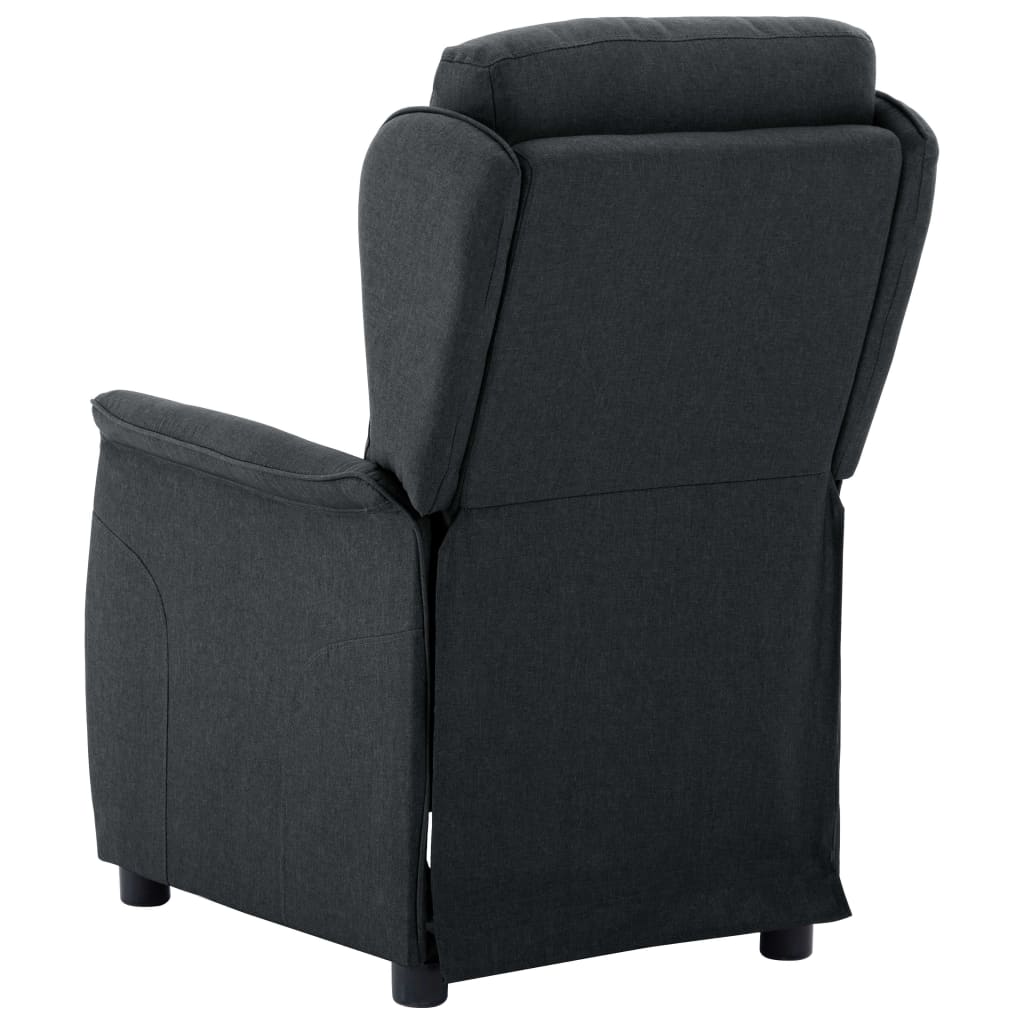 Recliner Chair Dark Grey Fabric
