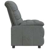 Recliner Chair Dark Grey Fabric - Top-Down View