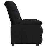Recliner Chair Black Fabric - Top-Down View
