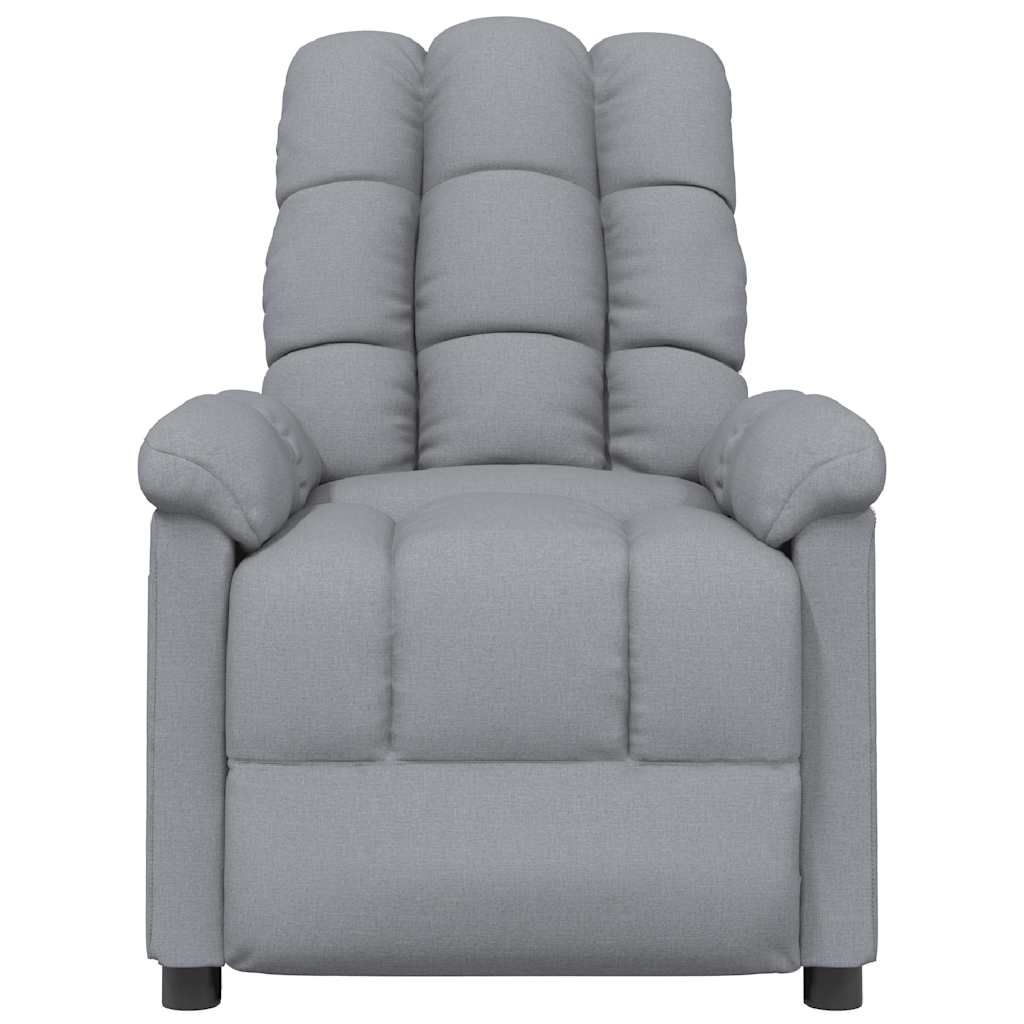 Massage Chair Light Grey Fabric