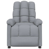 Massage Chair Light Grey Fabric - Side View