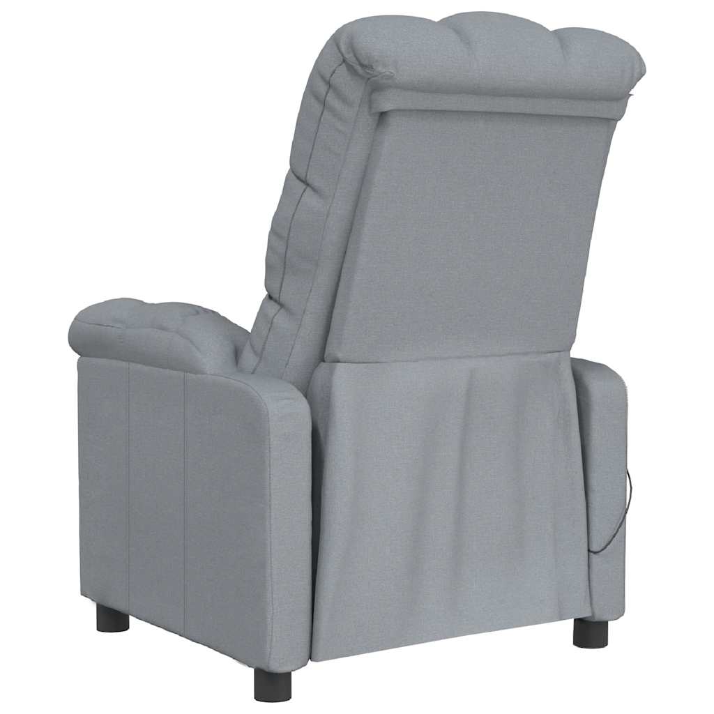 Massage Chair Light Grey Fabric