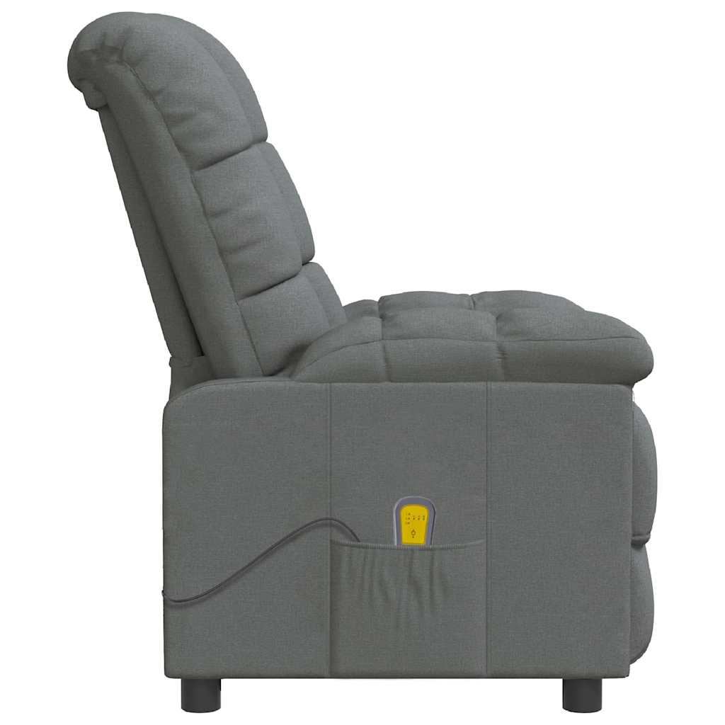 Massage Chair Dark Grey Fabric