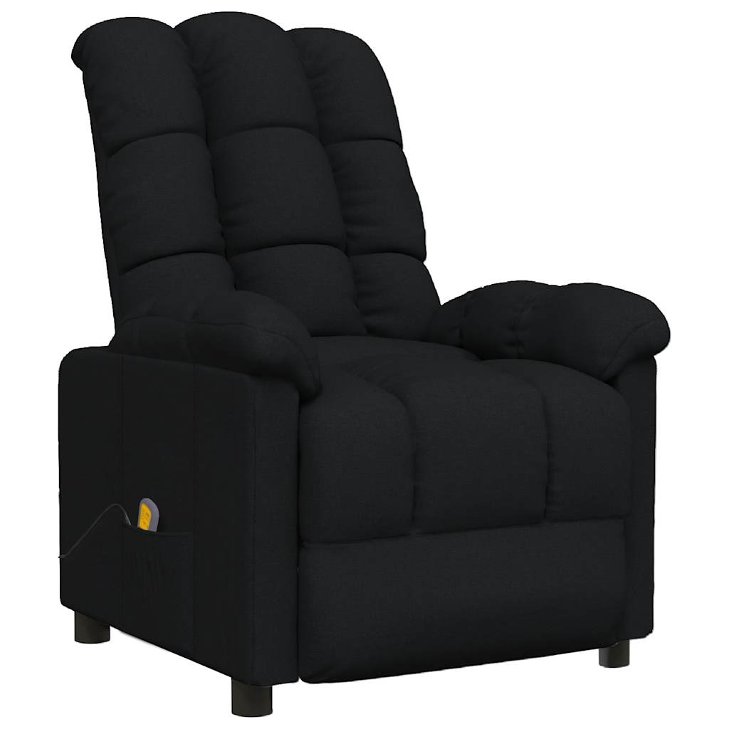 Massage Chair Black Fabric