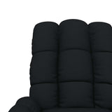 Massage Chair Black Fabric - Low Angle