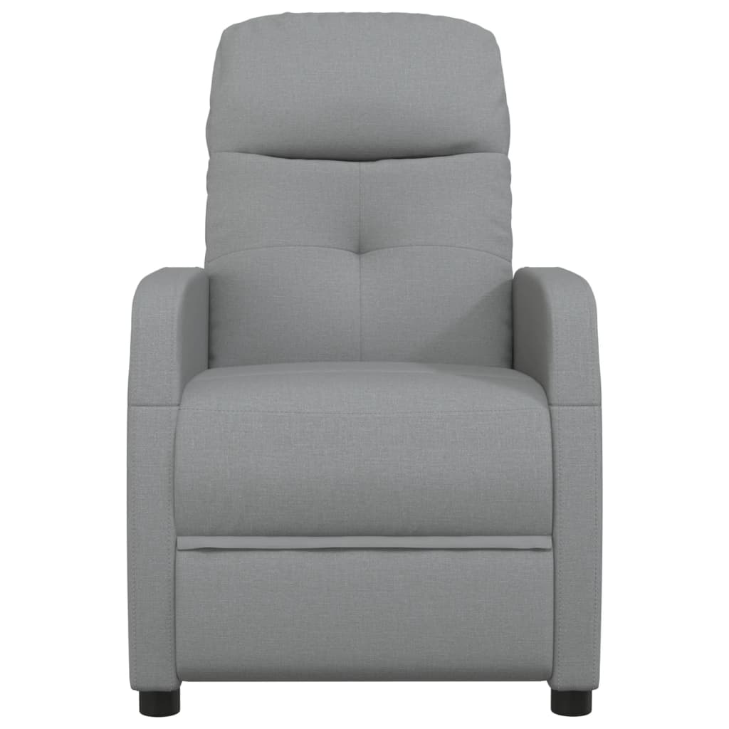 Massage Chair Light Grey Fabric