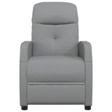 Massage Chair Light Grey Fabric - Side View
