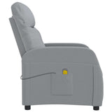 Massage Chair Light Grey Fabric - Top-Down View