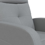 Massage Chair Light Grey Fabric - Low Angle
