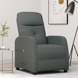 Massage Chair Dark Grey Fabric