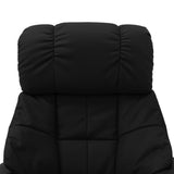 Massage Reclining Chair Black Faux Leather and Bentwood - 45-Degree Angle