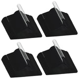 100 pcs Clothes Hanger Set Anti-slip Black Velvet - Front View