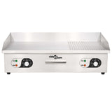 Electric Griddle Stainless Steel 4400 W 71x43x23.5 cm - Top-Down View